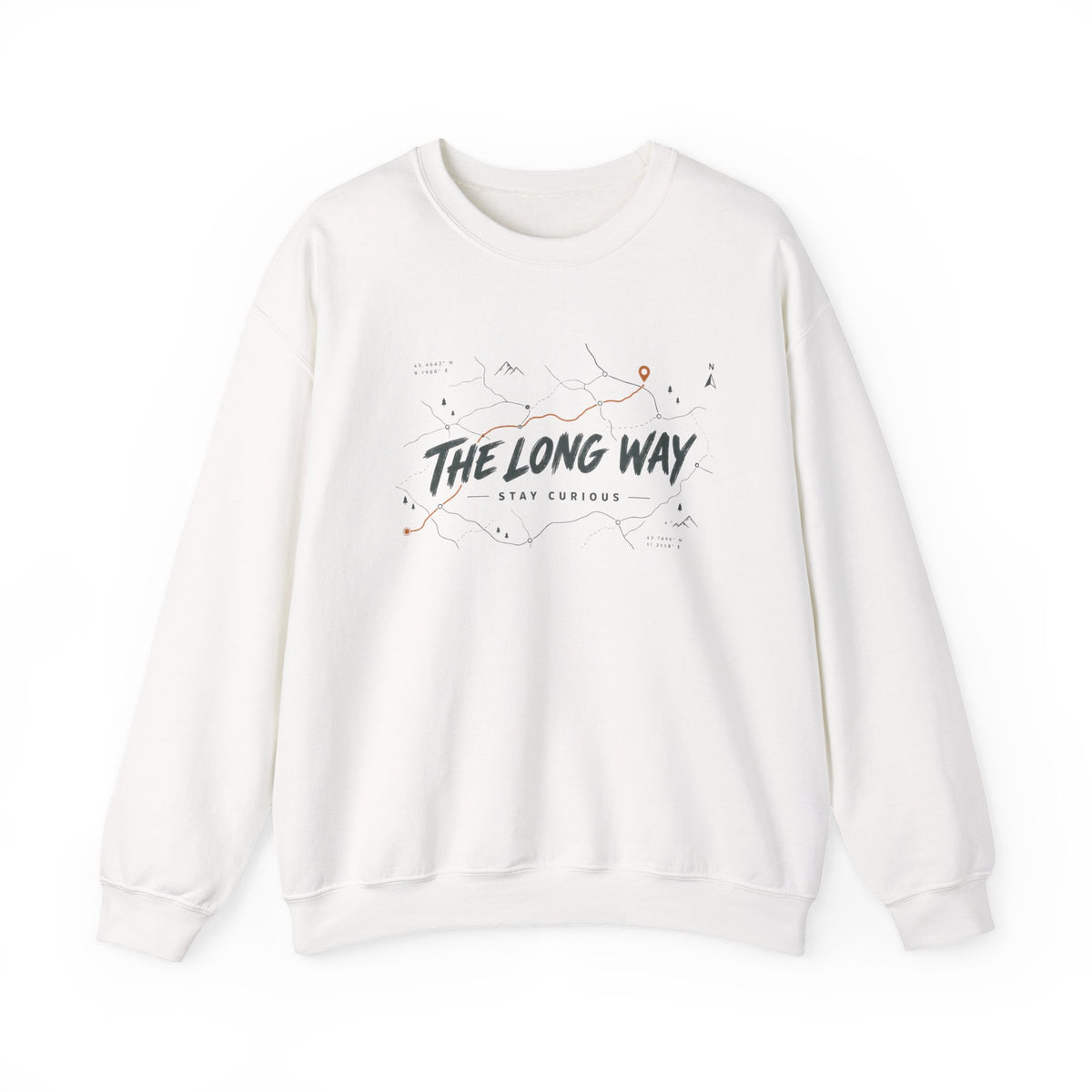 The Long Way map graphic Sweatshirt