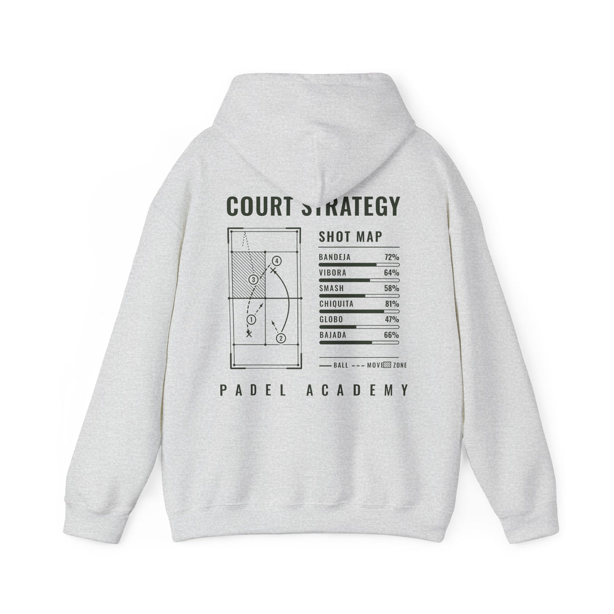 Felpa con cappuccio Padel Soul Court Strategy
