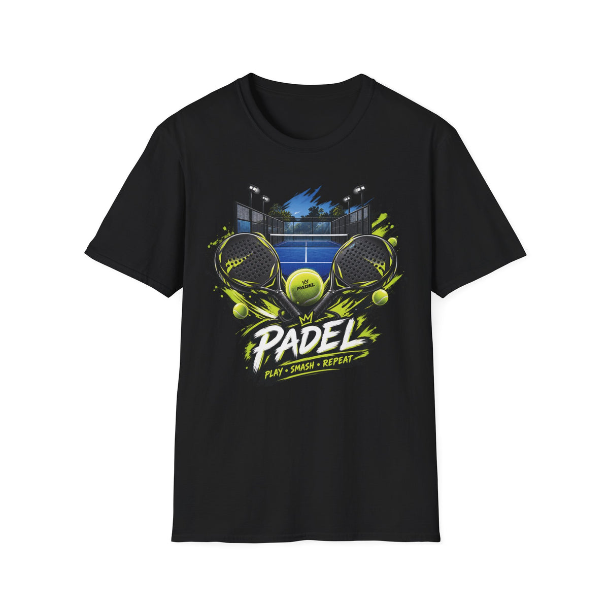 Padel Dual Rackets Graphic Tee