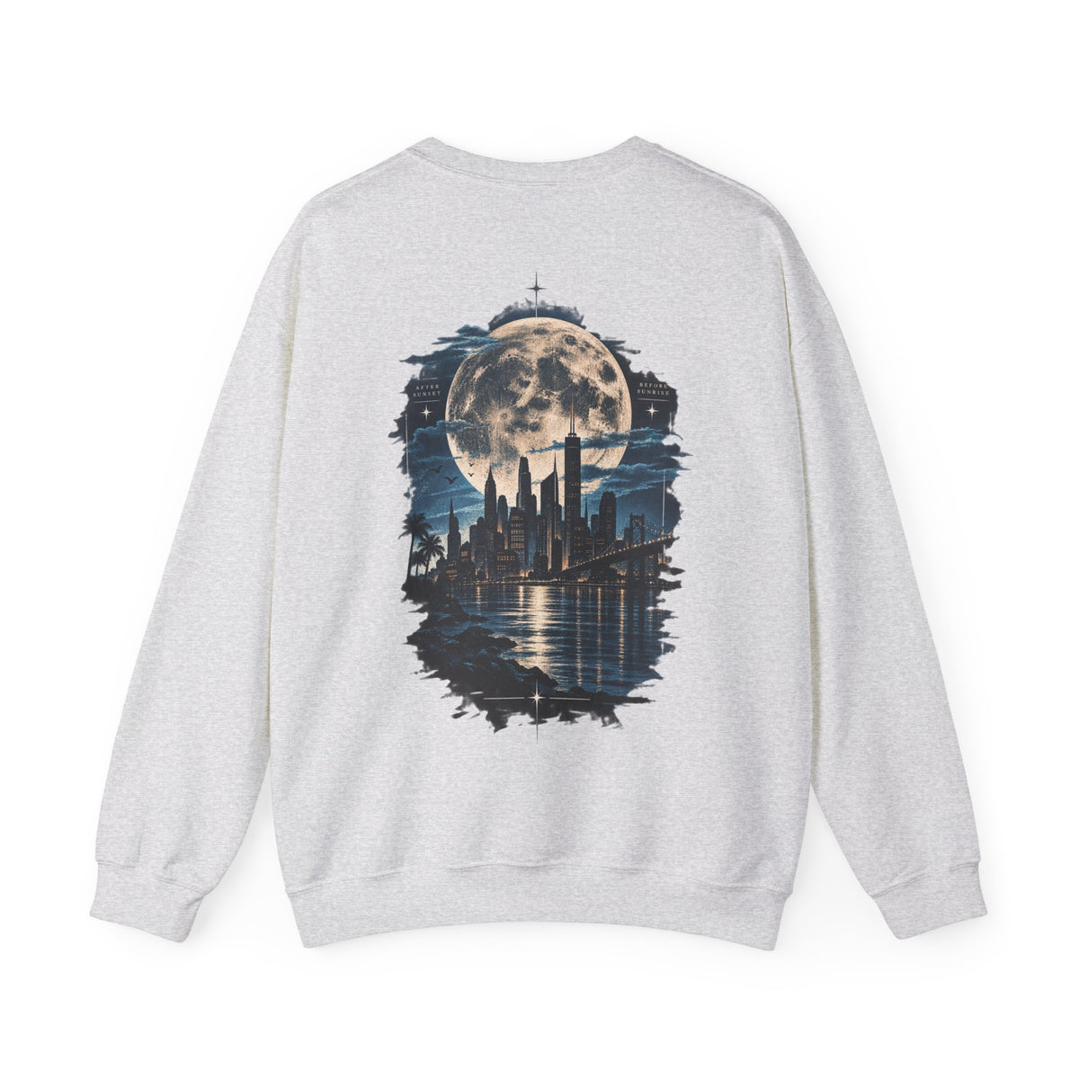 Moonlit City Skyline Sweatshirt