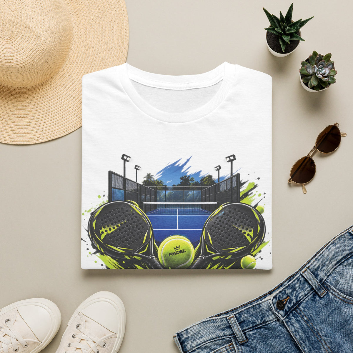 Padel Dual Rackets Graphic Tee
