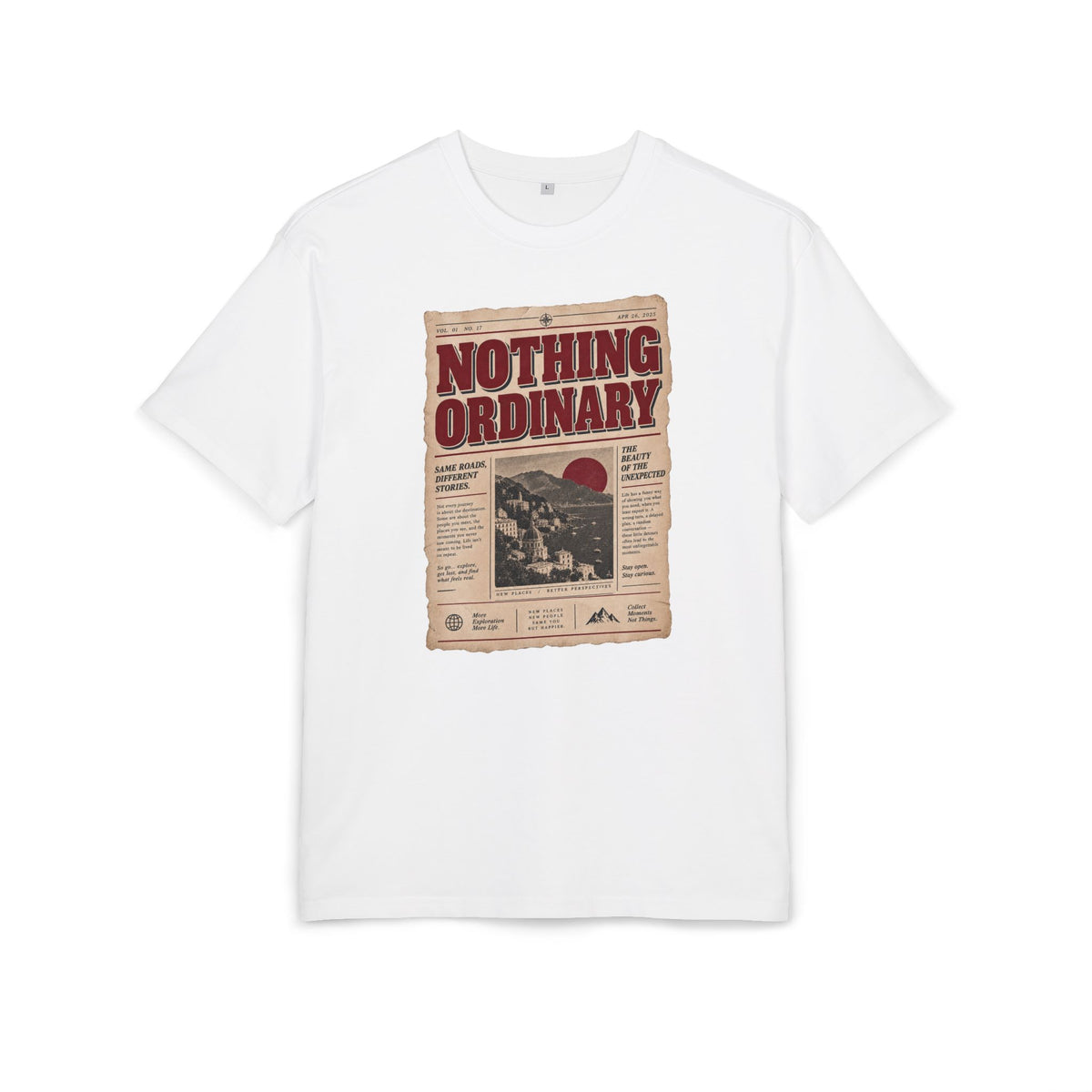 Vintage Travel Poster Oversized Tee