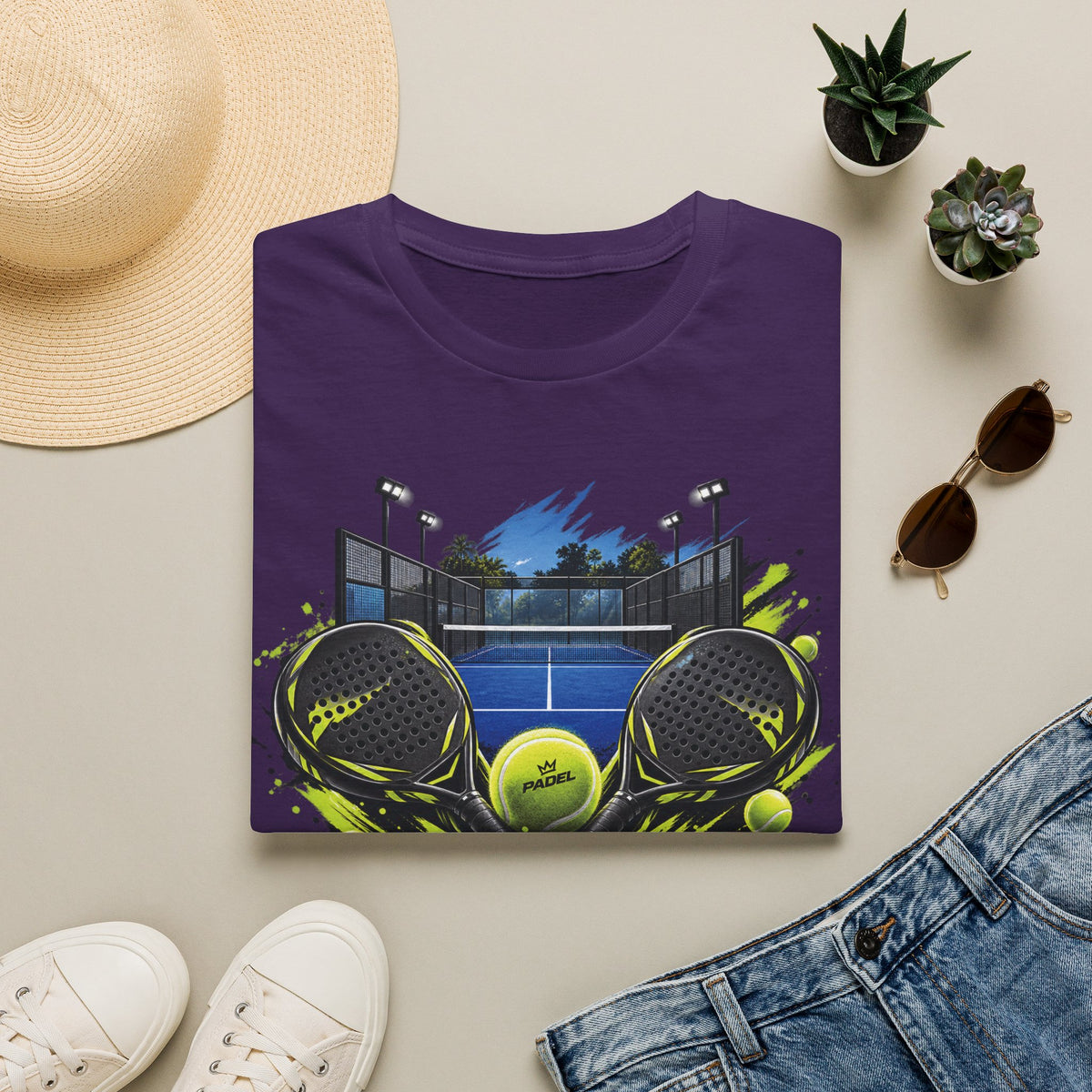 Padel Dual Rackets Graphic Tee