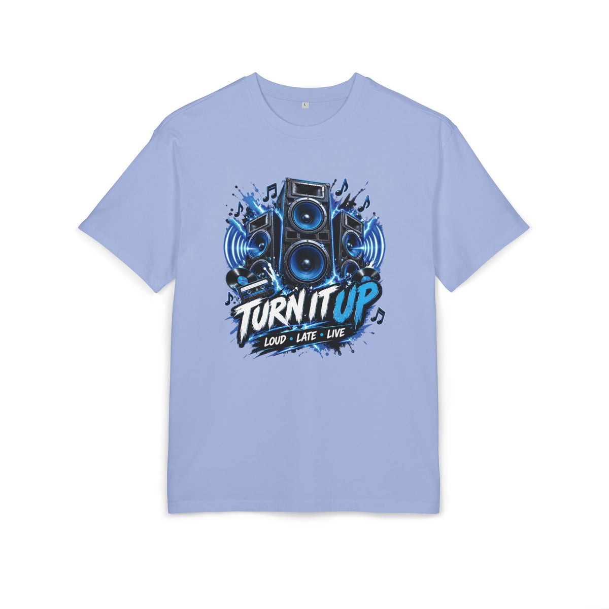 T-shirt oversize système de sonorisation pour fête musicale
