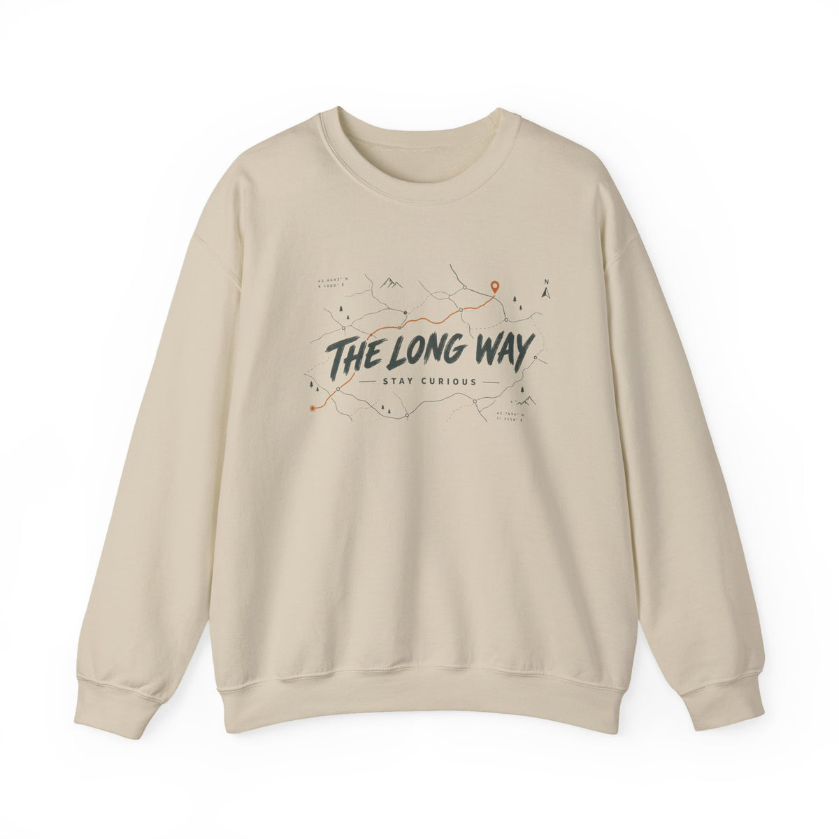 The Long Way map graphic Sweatshirt