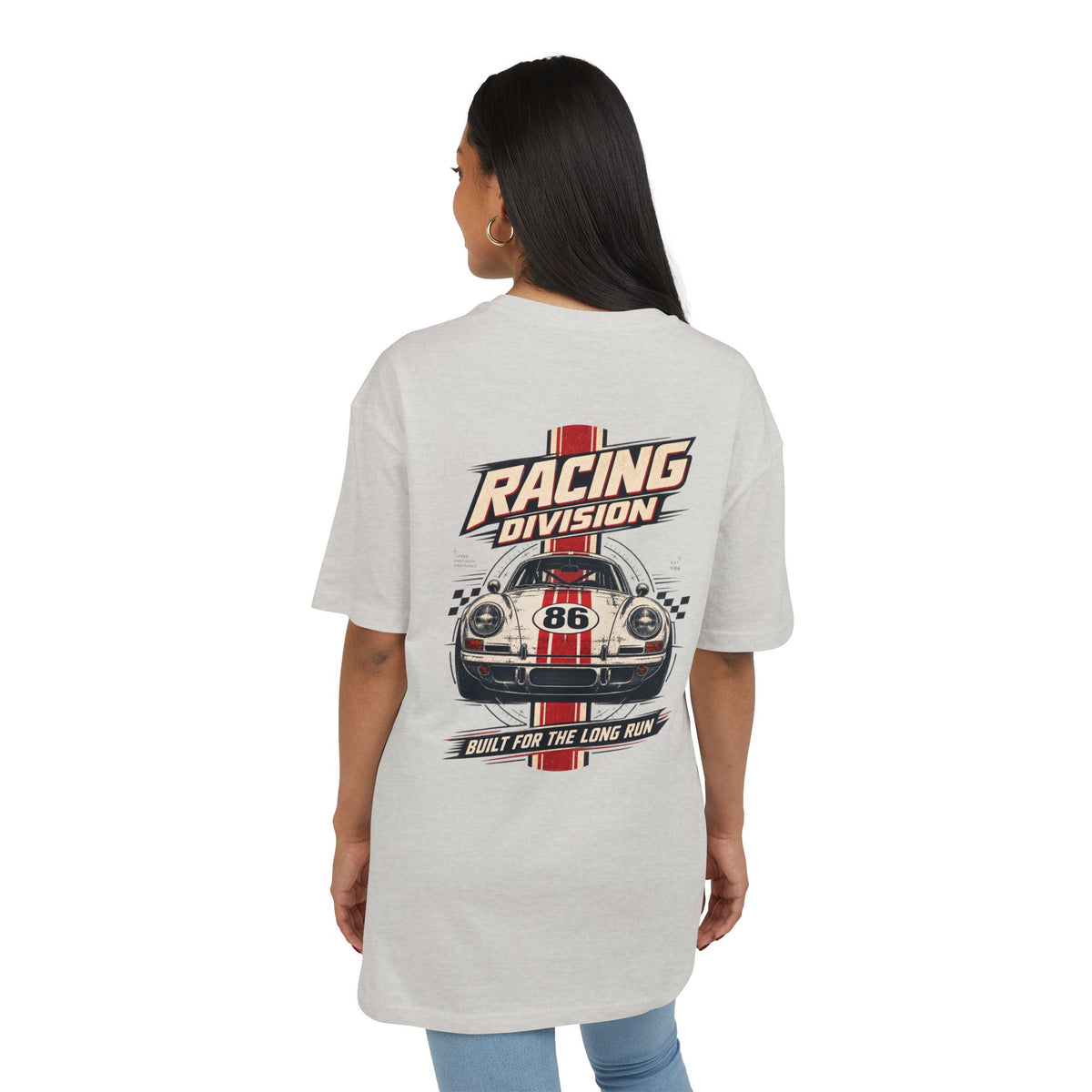 Racing Division Vintage Car Oversized Tee