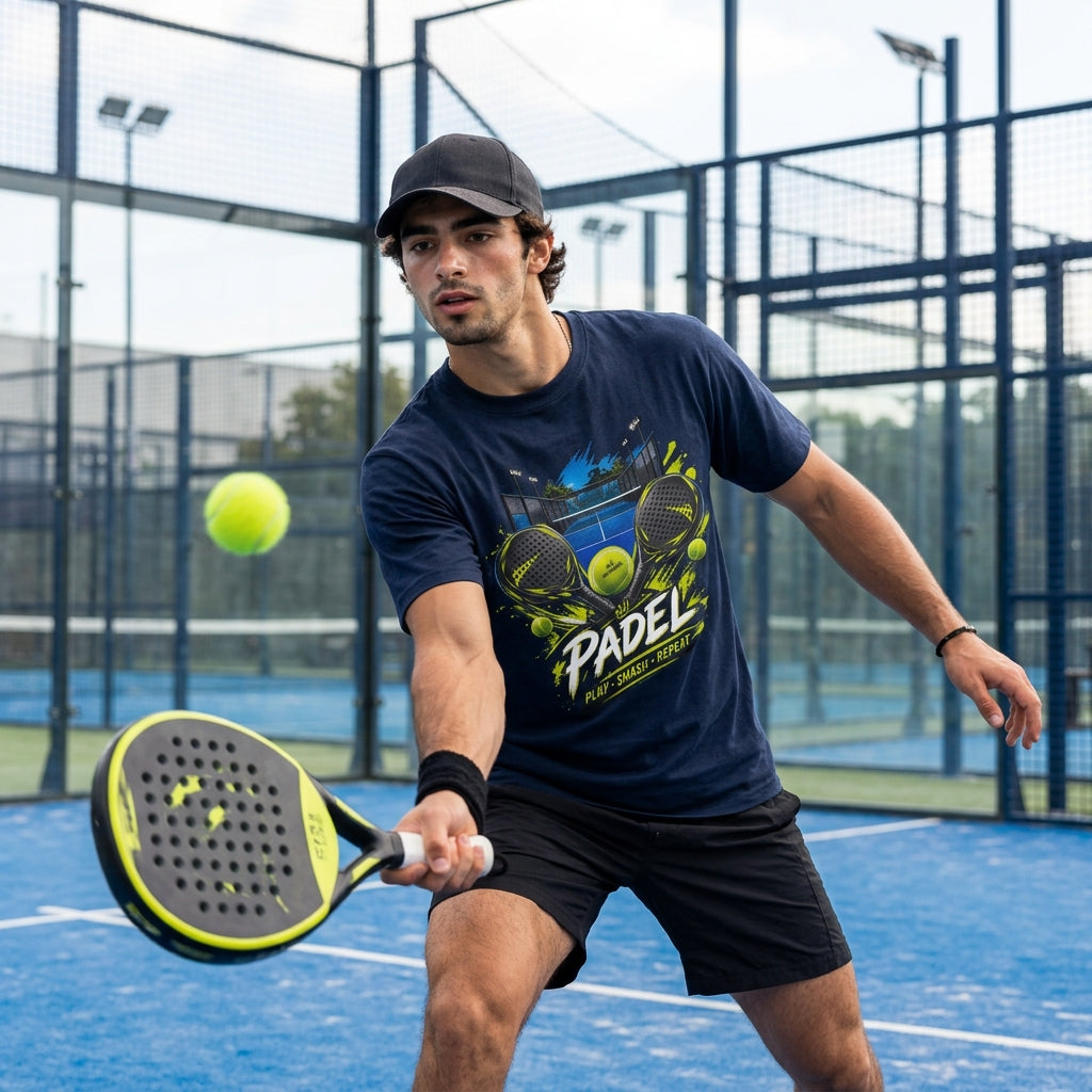 Padel Dual Rackets Graphic Tee