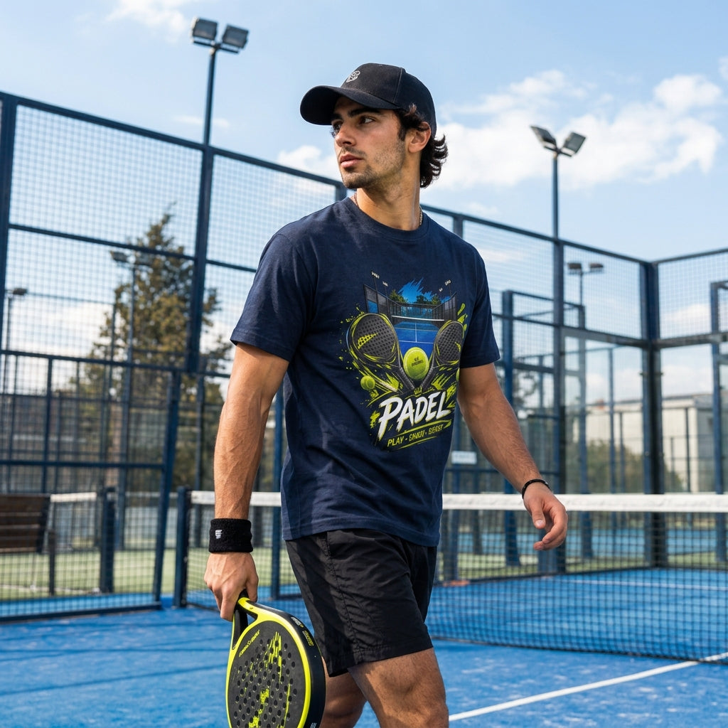 Padel Dual Rackets Graphic Tee