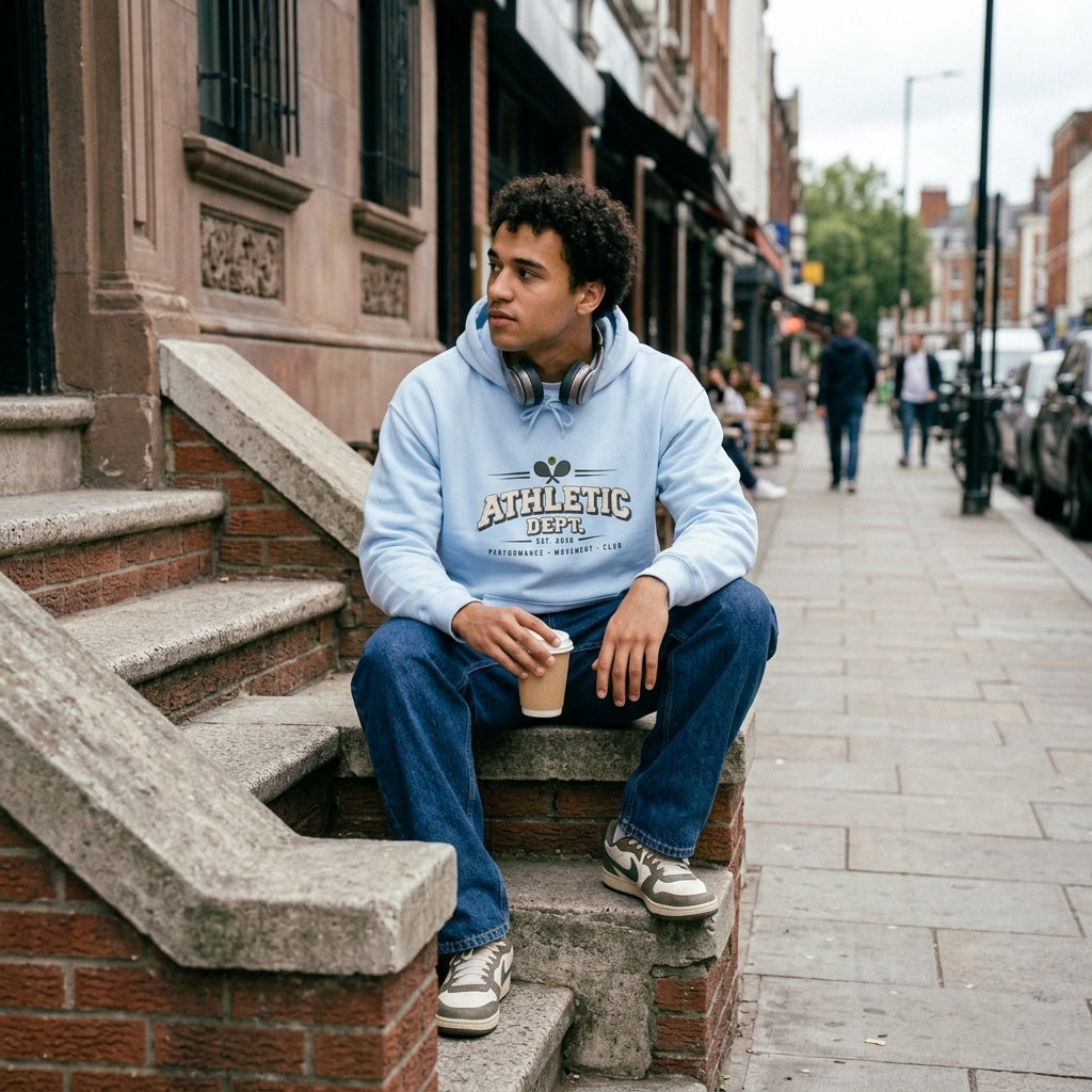 Sudadera con capucha gráfica Athletic Dept