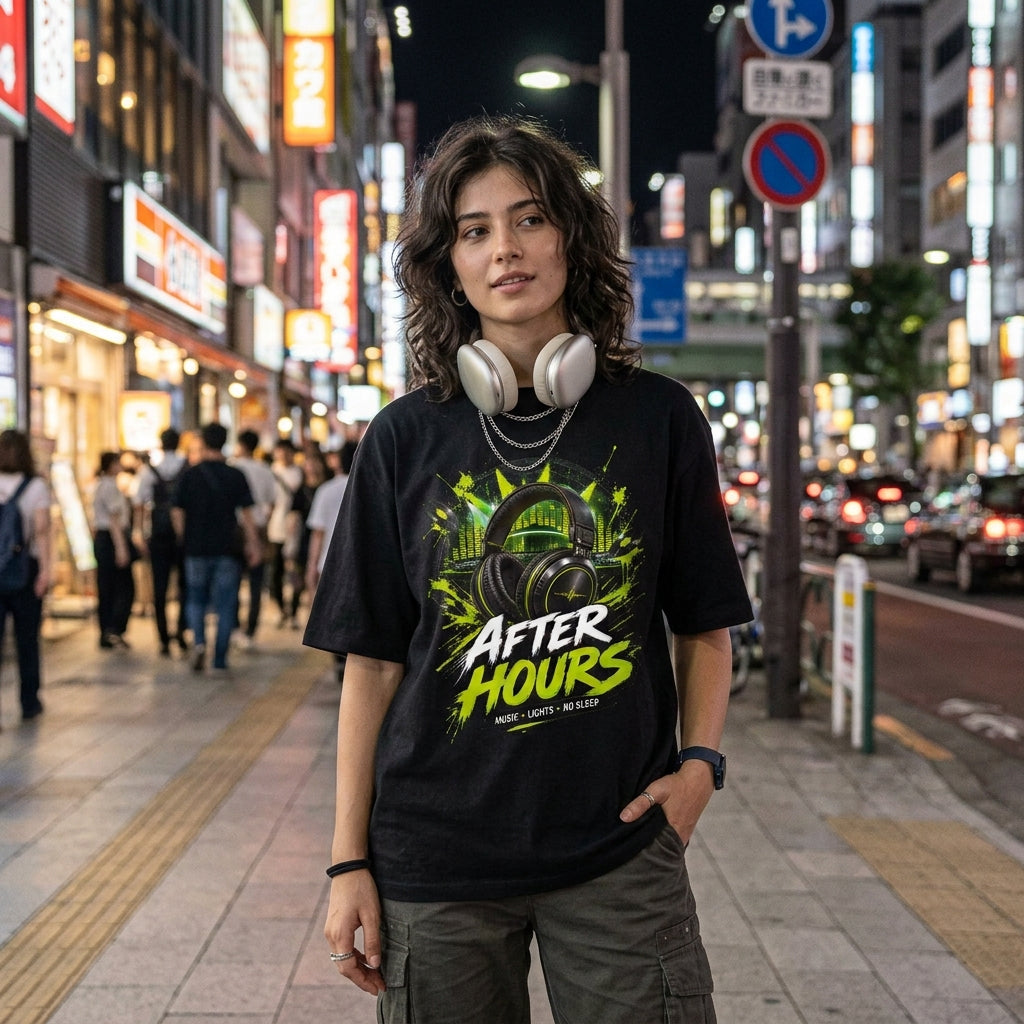 After Hours DJ Oversized Tee