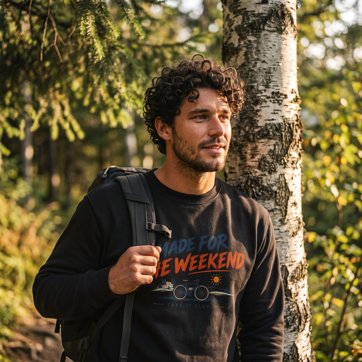 Made for the Weekend bicycle crewneck sweatshirt