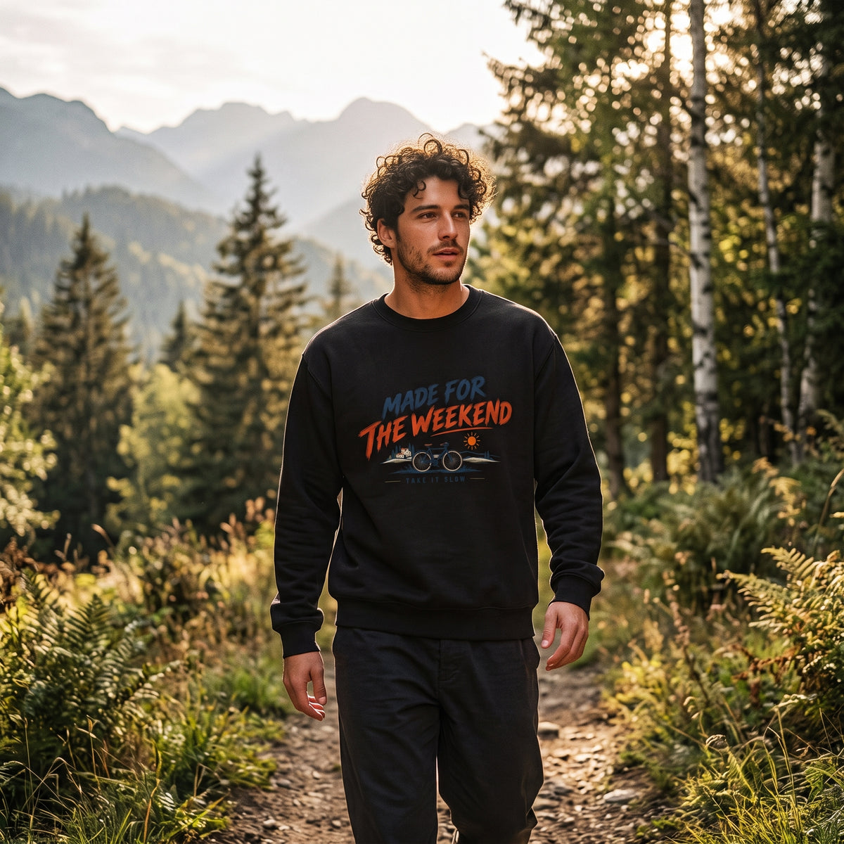Made for the Weekend bicycle crewneck sweatshirt