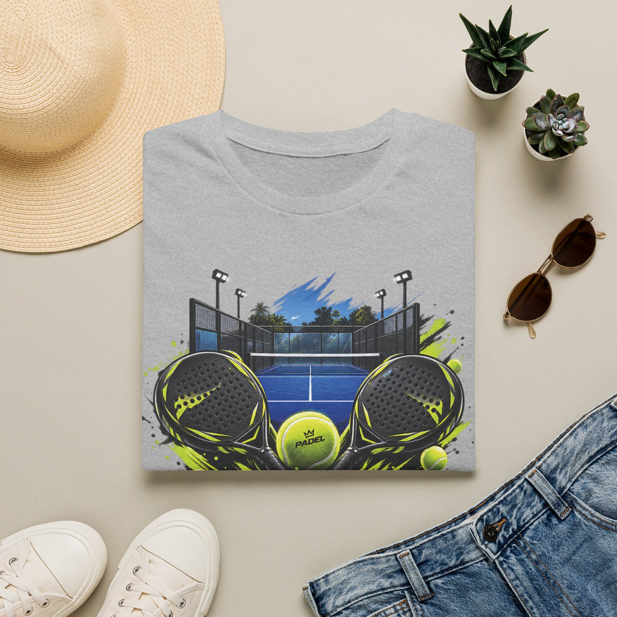 Padel Dual Rackets Graphic Tee