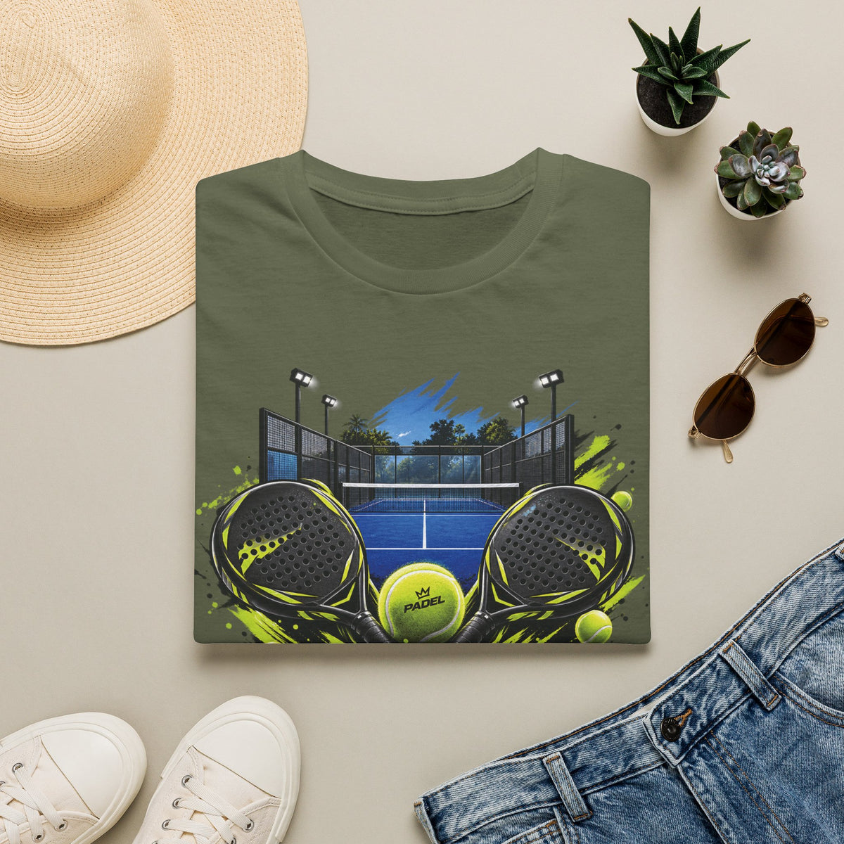 Padel Dual Rackets Graphic Tee
