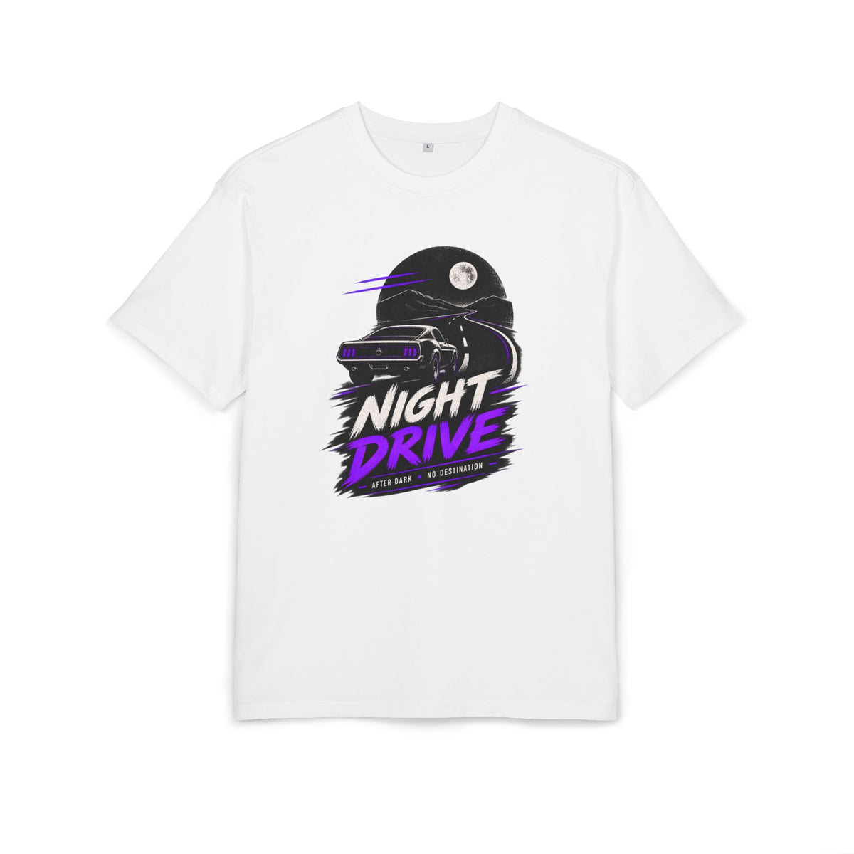 Night Drive Graphic Oversized Tee