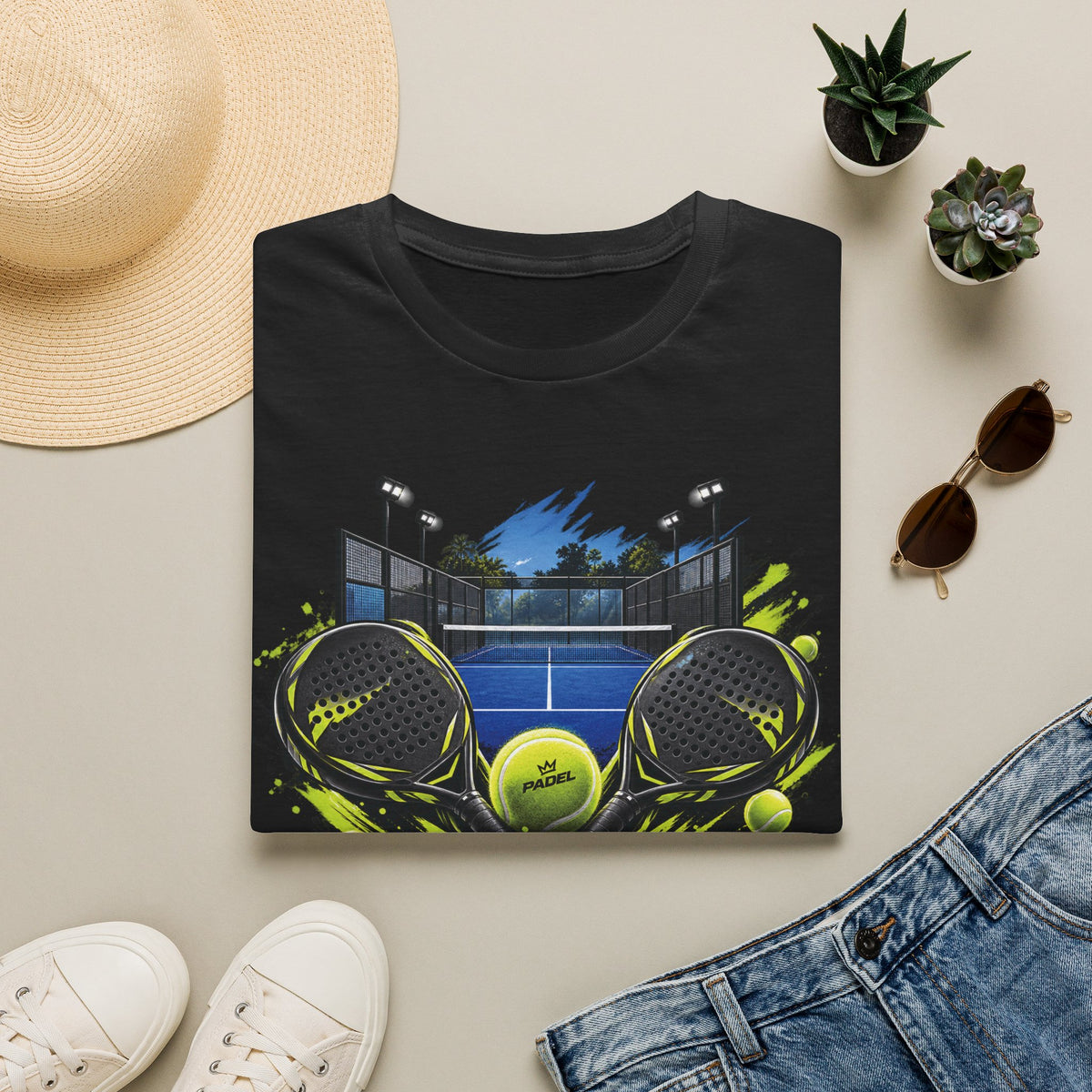 Padel Dual Rackets Graphic Tee