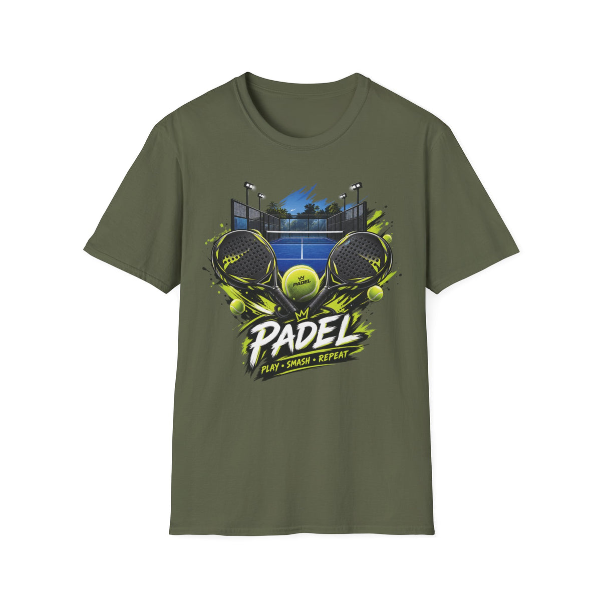 Padel Dual Rackets Graphic Tee
