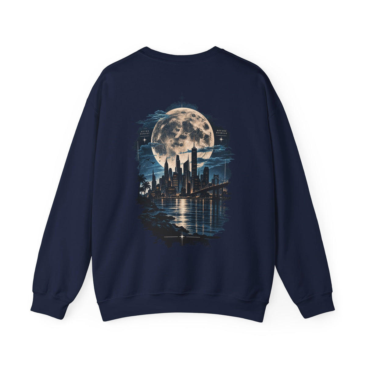 Moonlit City Skyline Sweatshirt