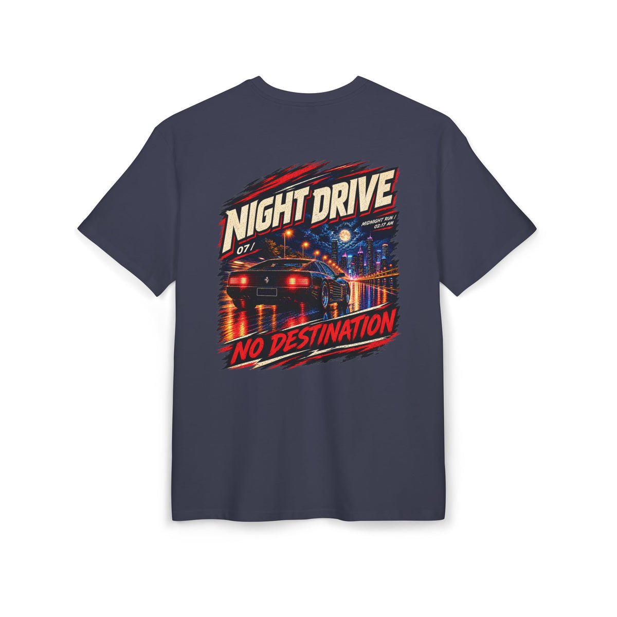 T-shirt oversize con grafica Night Drive
