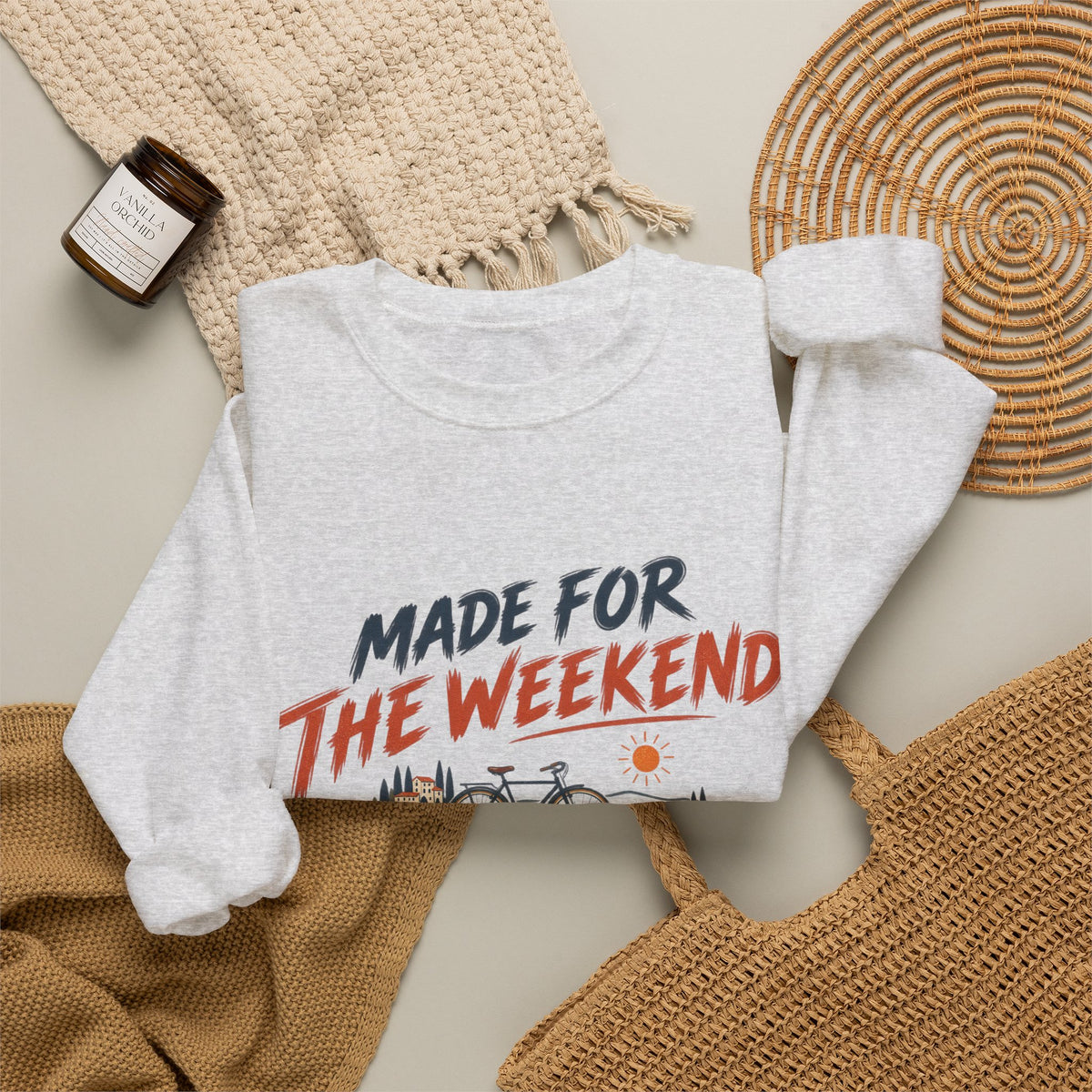 Made for the Weekend bicycle crewneck sweatshirt