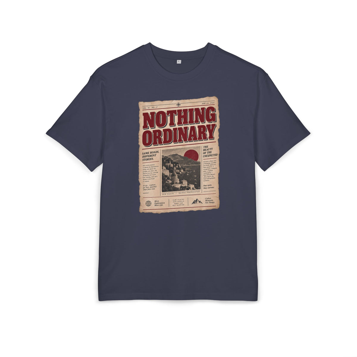 Vintage Travel Poster Oversized Tee