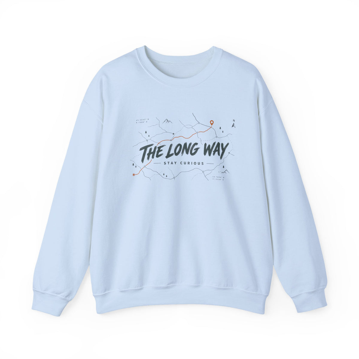 The Long Way map graphic Sweatshirt