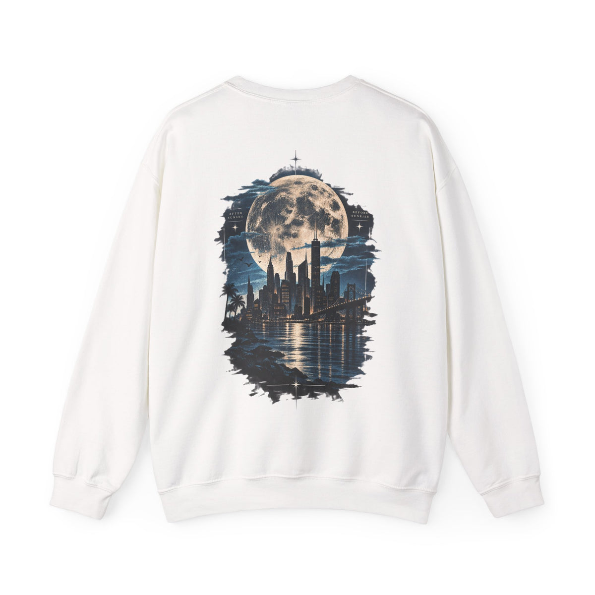 Moonlit City Skyline Sweatshirt