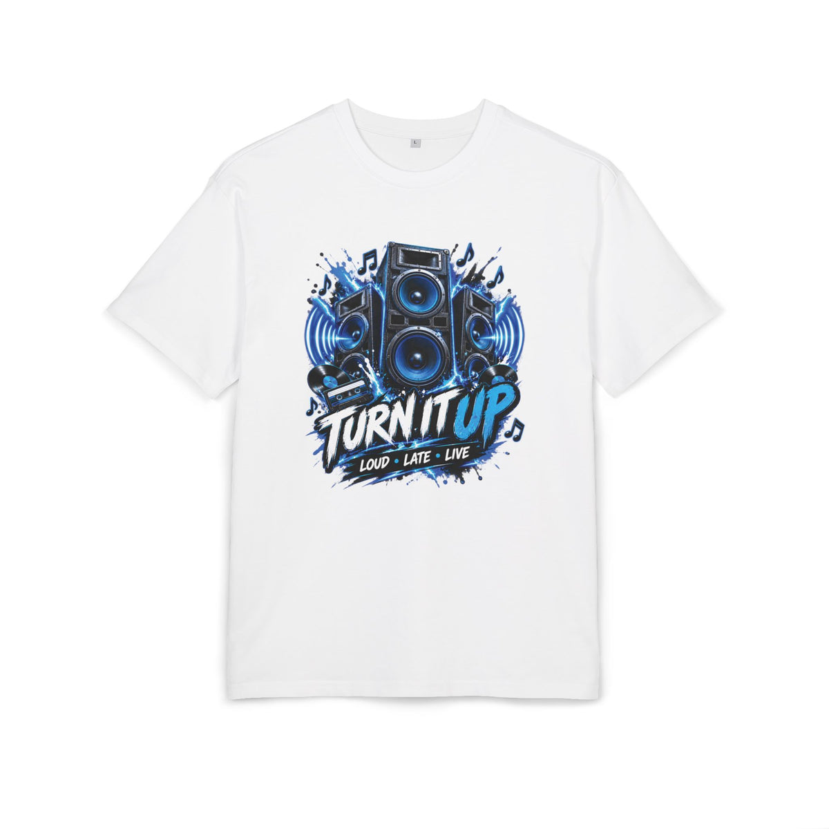 T-shirt oversize système de sonorisation pour fête musicale