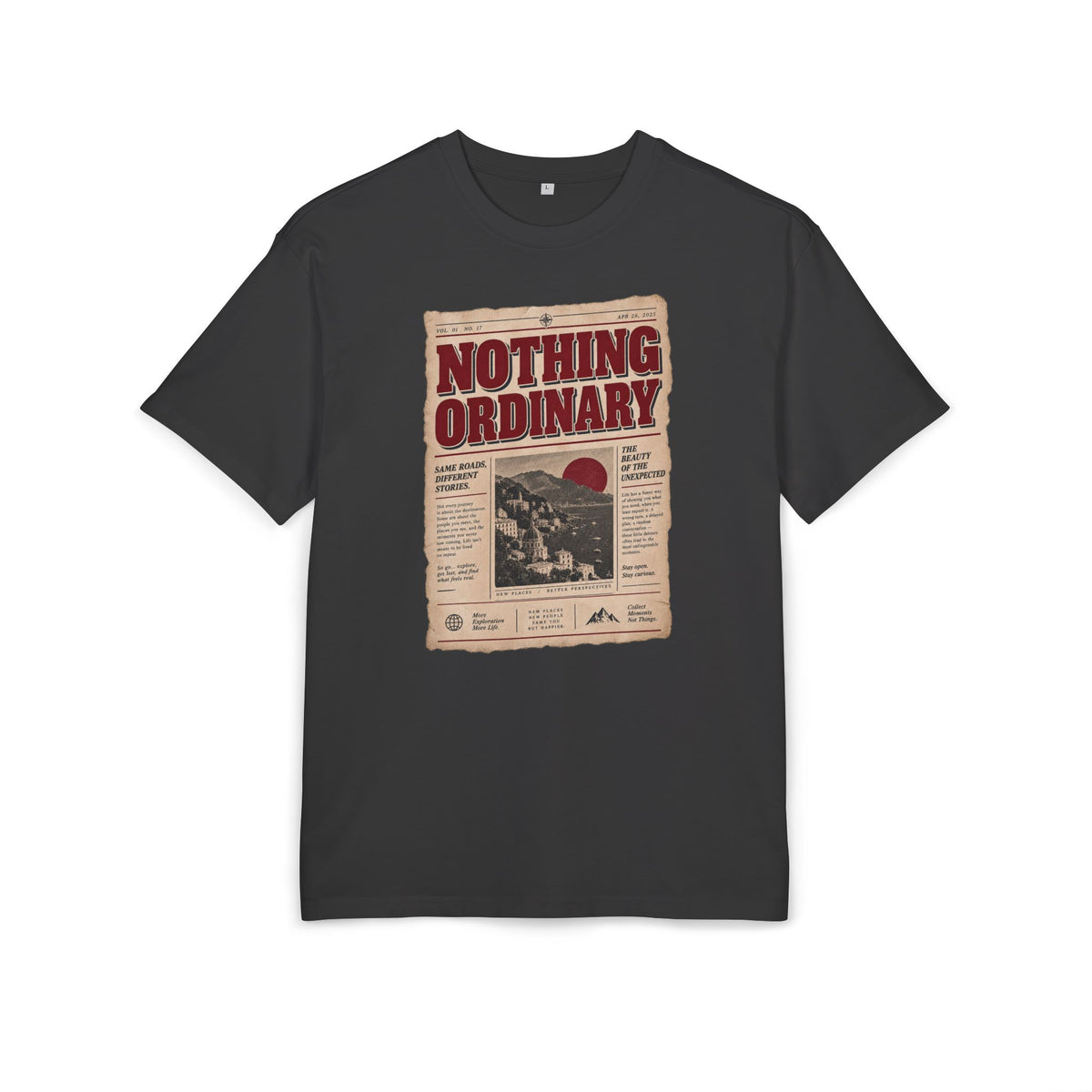 Vintage Travel Poster Oversized Tee