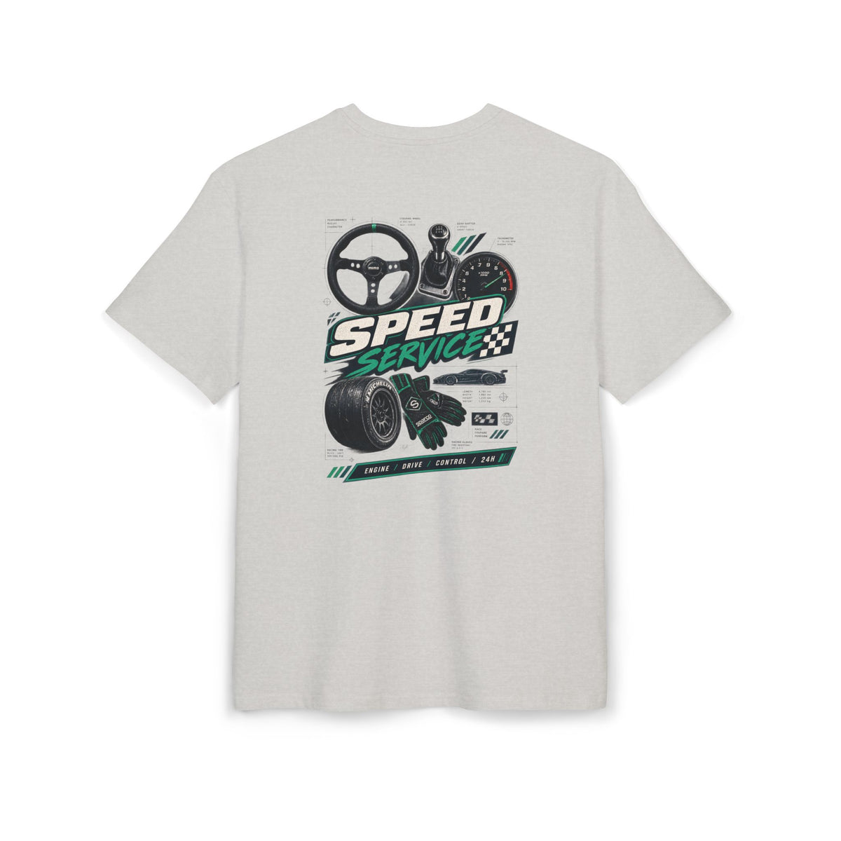 Camiseta extragrande Speed Service Racing