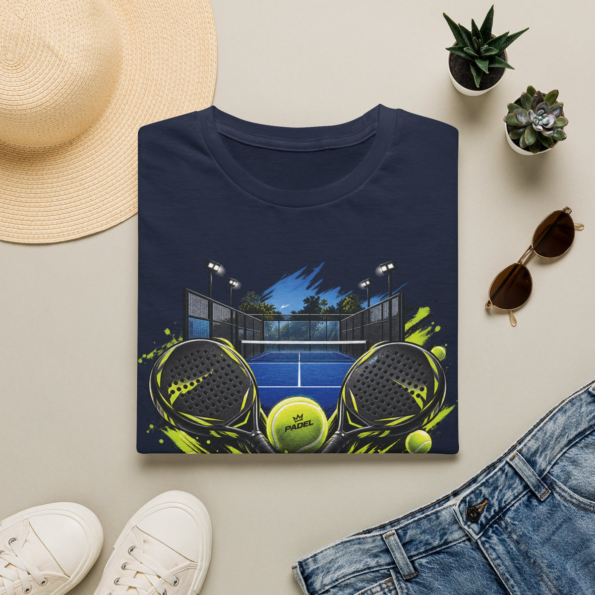 Padel Dual Rackets Graphic Tee