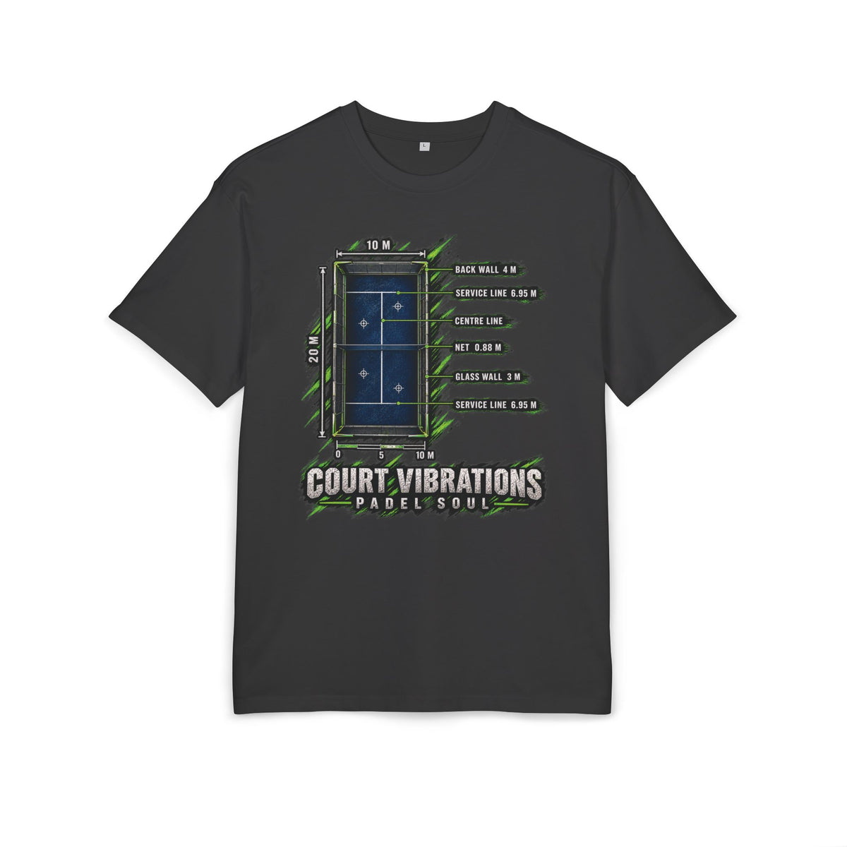 Padel Court Vibrations Oversized Tee