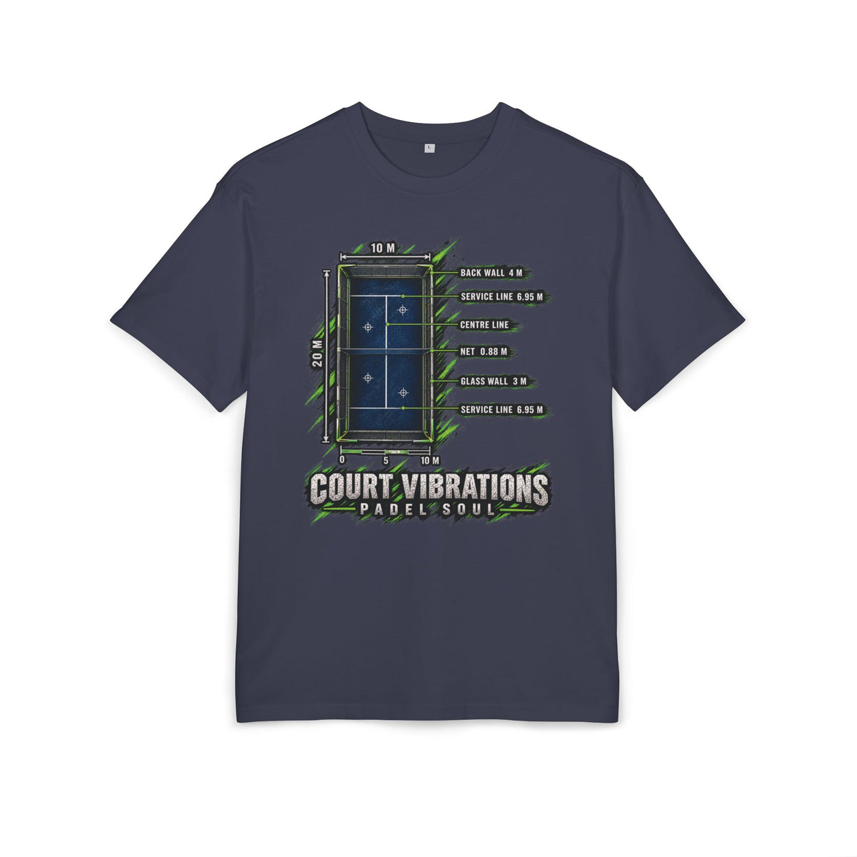 Padel Court Vibrations Oversized Tee