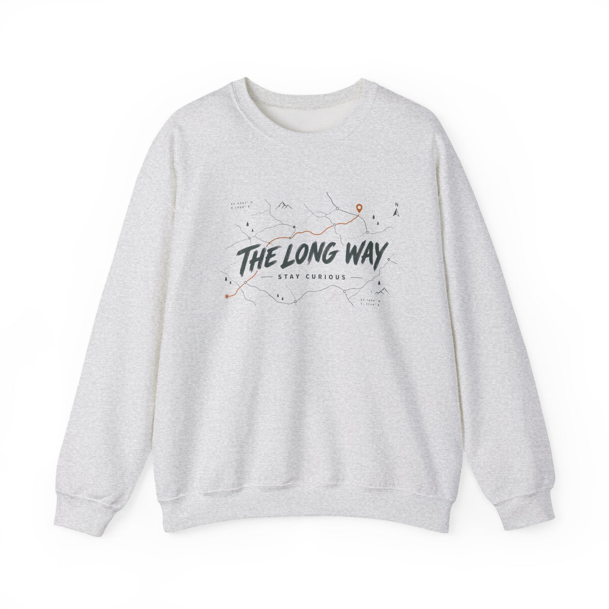 The Long Way map graphic Sweatshirt