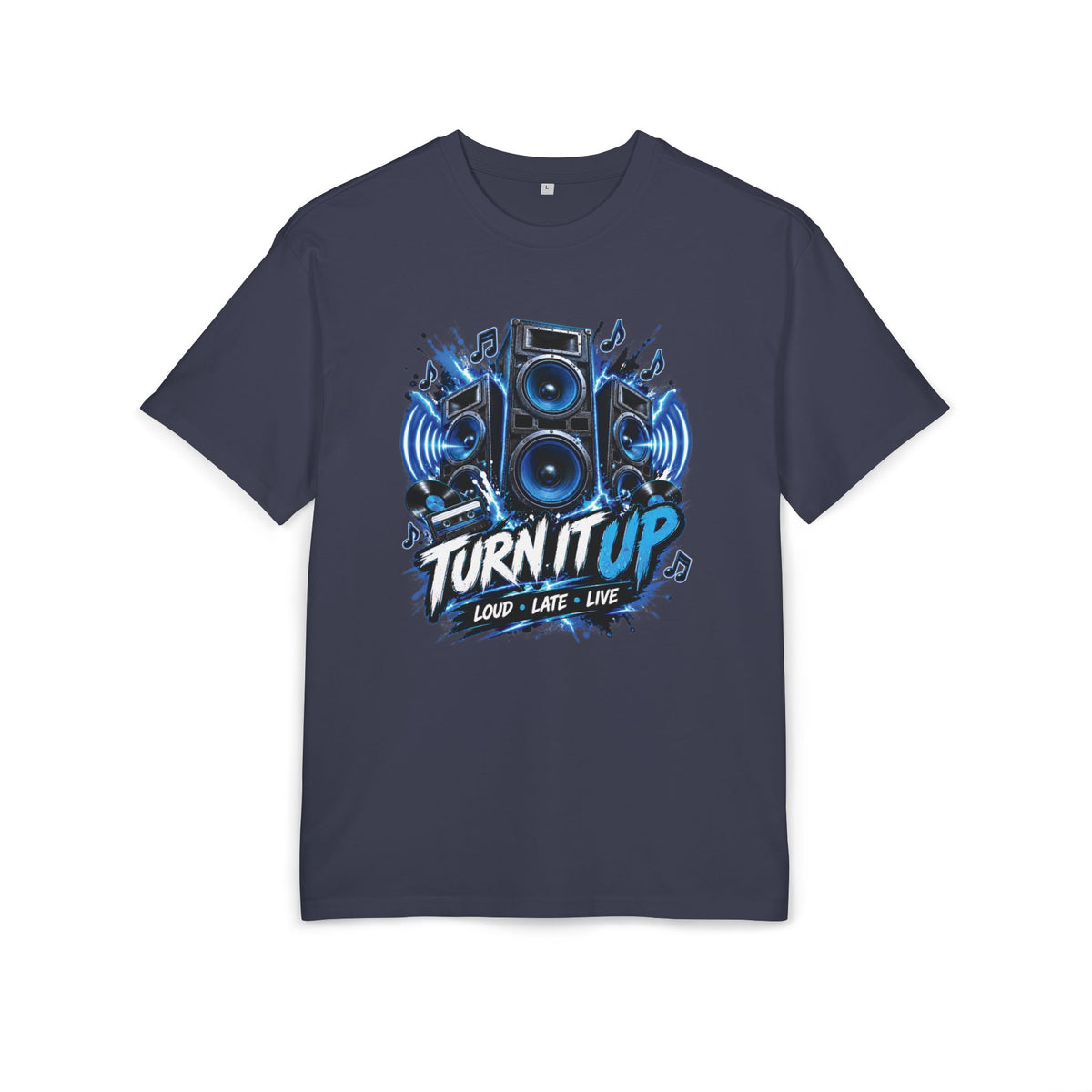 T-shirt oversize système de sonorisation pour fête musicale