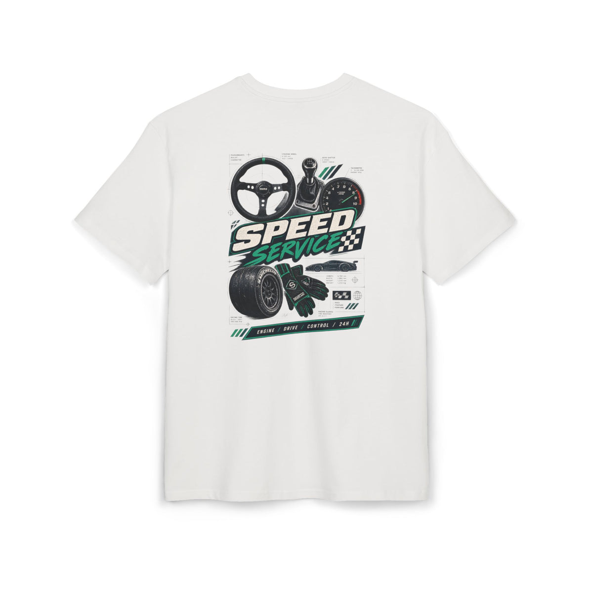 Camiseta extragrande Speed Service Racing