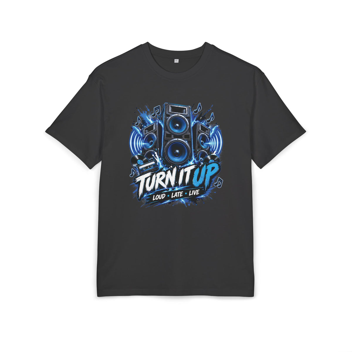 T-shirt oversize système de sonorisation pour fête musicale