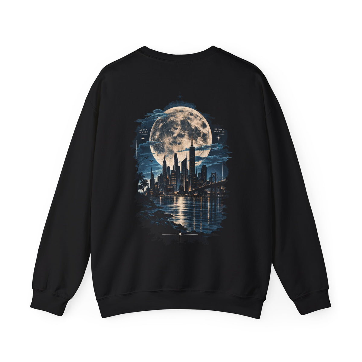 Moonlit City Skyline Sweatshirt