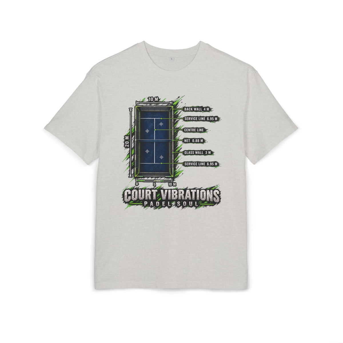 Padel Court Vibrations Oversized Tee