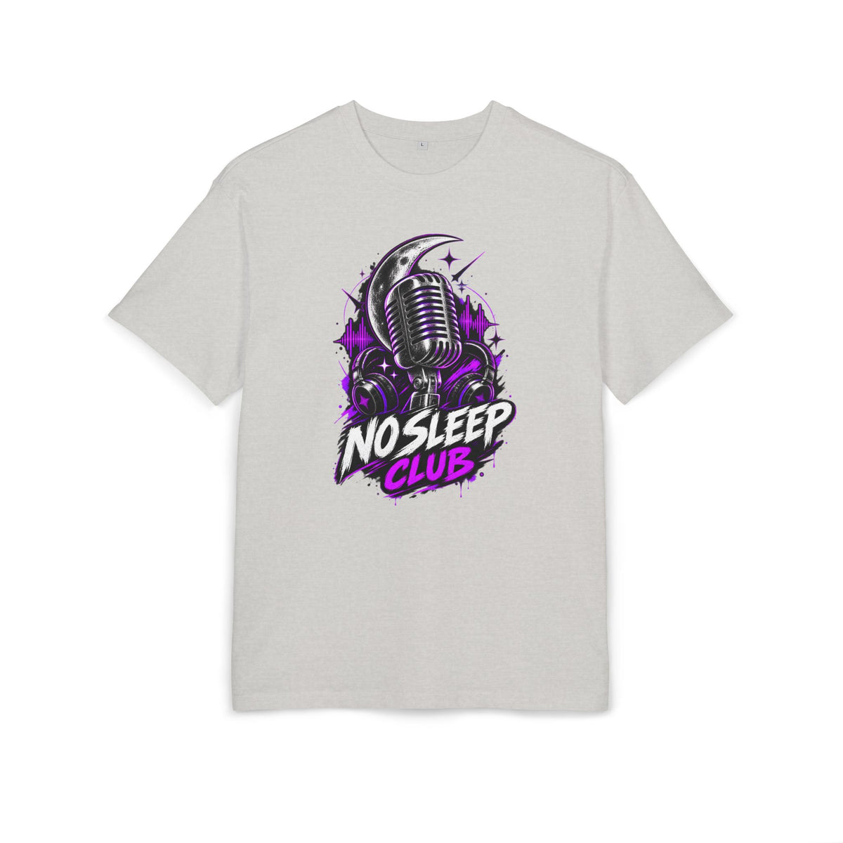 T-shirt oversize Music podcast night owl