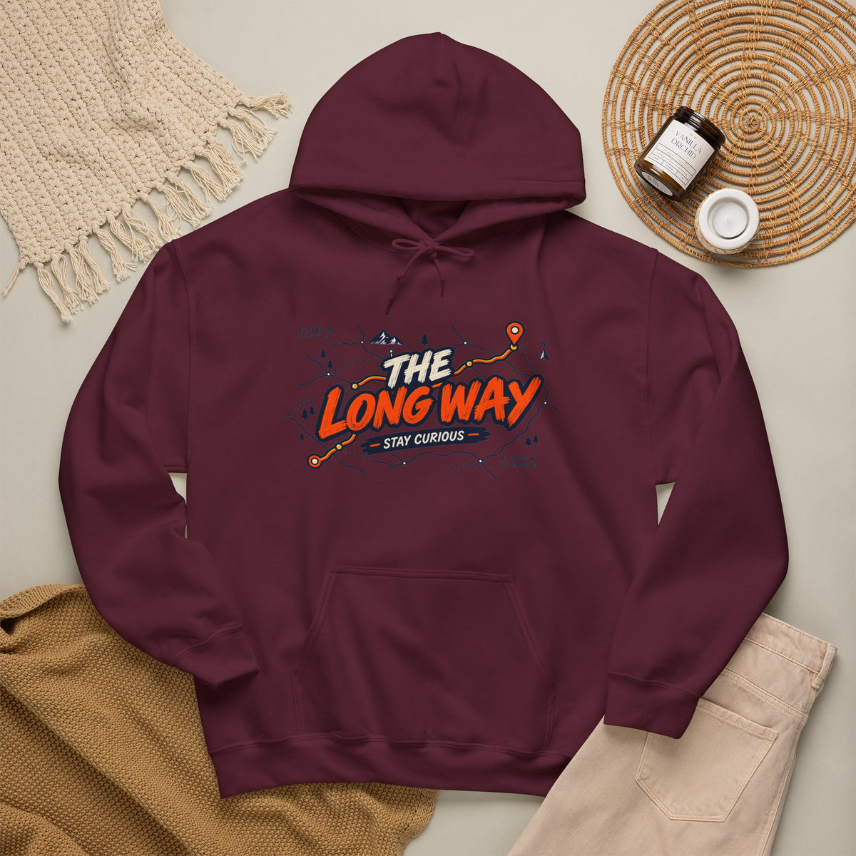 Copia de la sudadera con capucha gráfica The Long Way