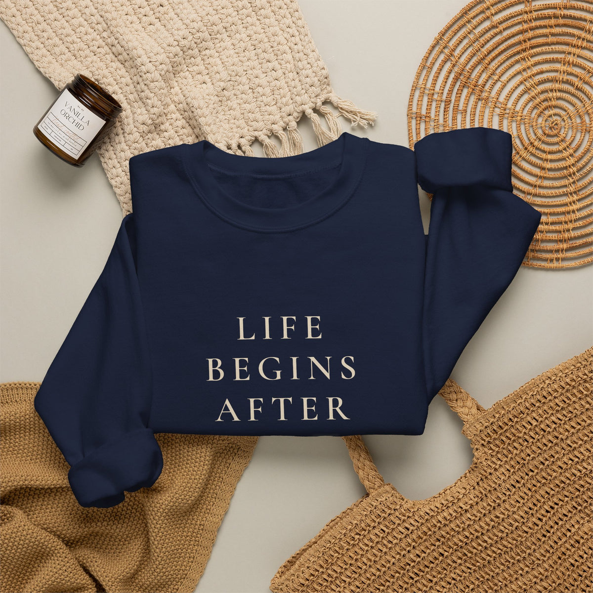 Life Begins After Coffee sweatshirt