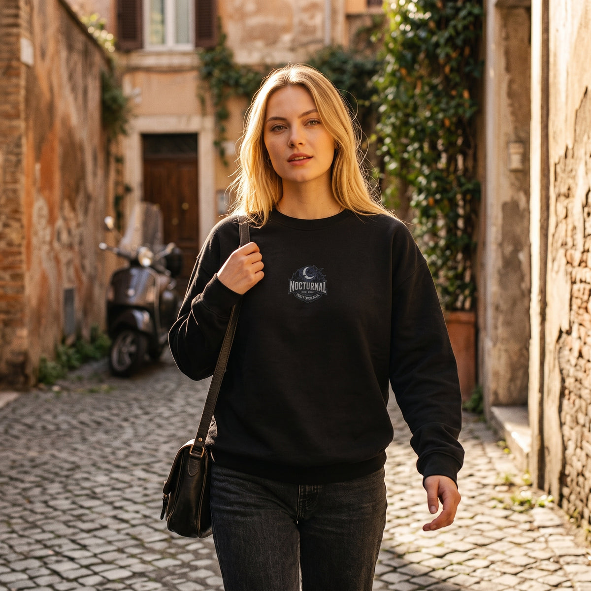 Moonlit City Skyline Sweatshirt