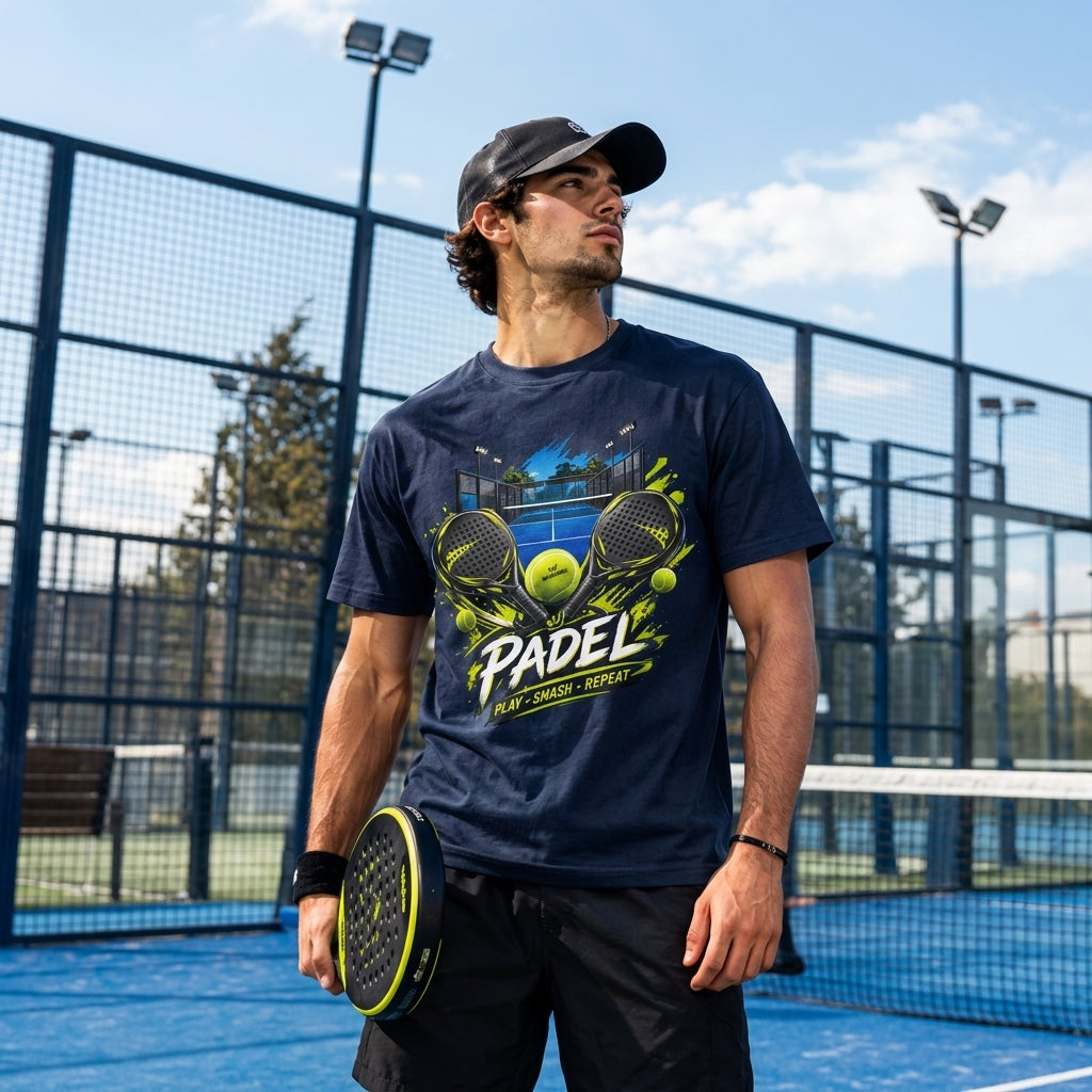 Padel Dual Rackets Graphic Tee