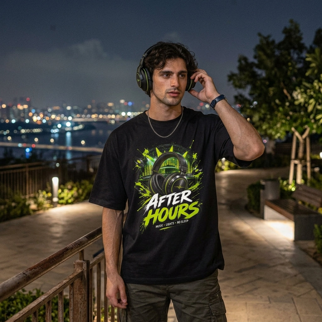After Hours DJ Oversized Tee