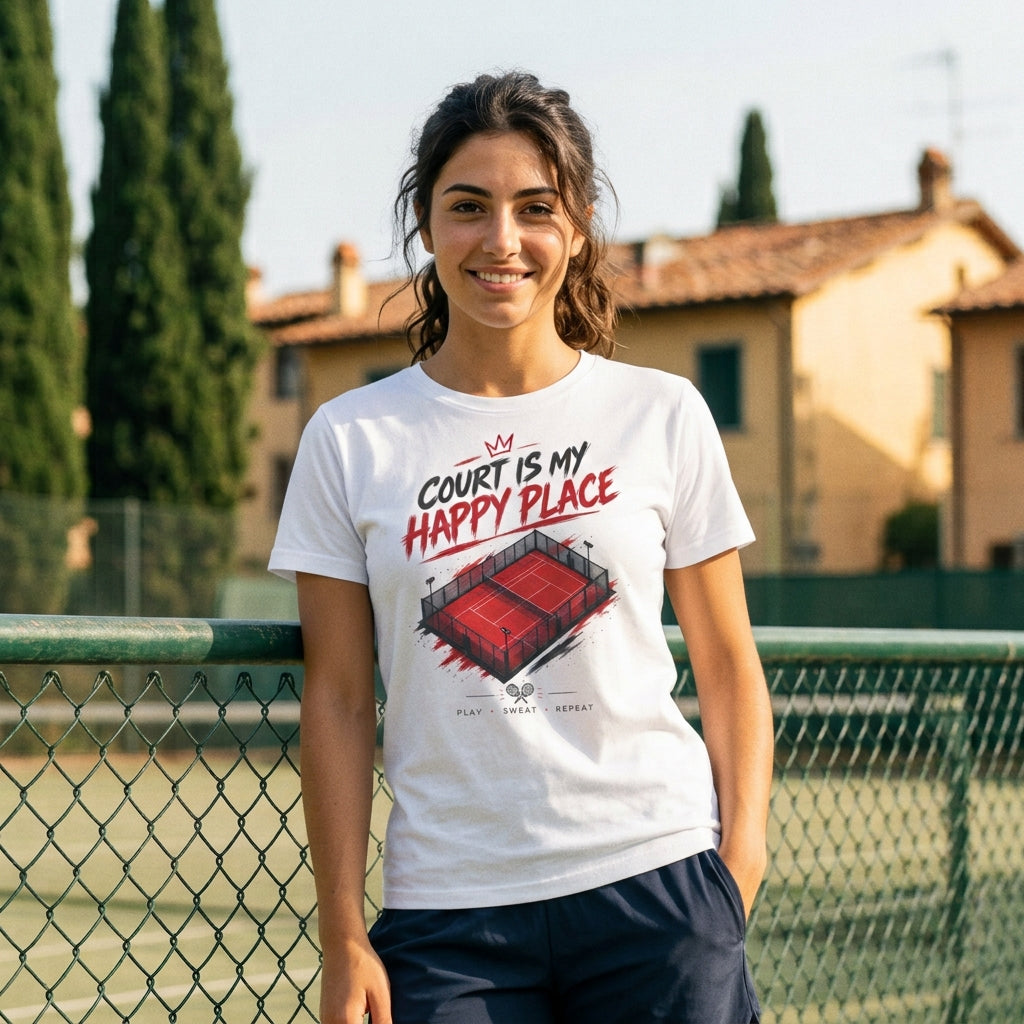 Camiseta «La cancha es mi lugar feliz»