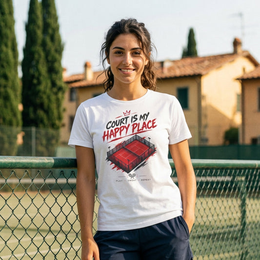 Court Is My Happy Place Tee