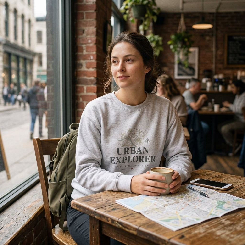 Urban Explorer Map Sweatshirt