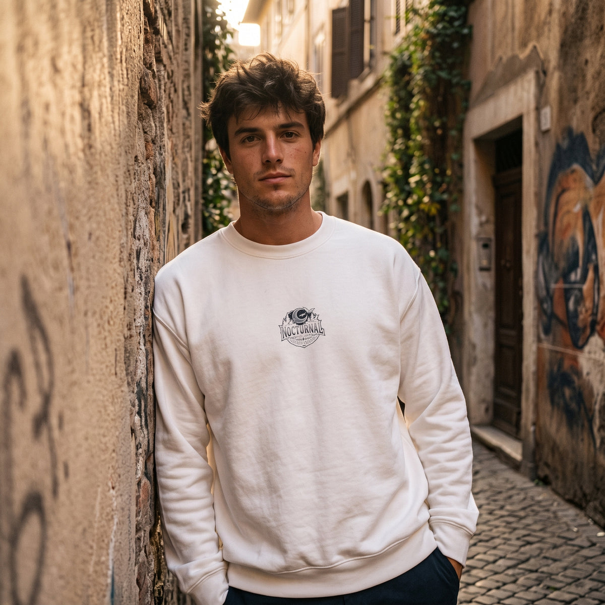 Moonlit City Skyline Sweatshirt