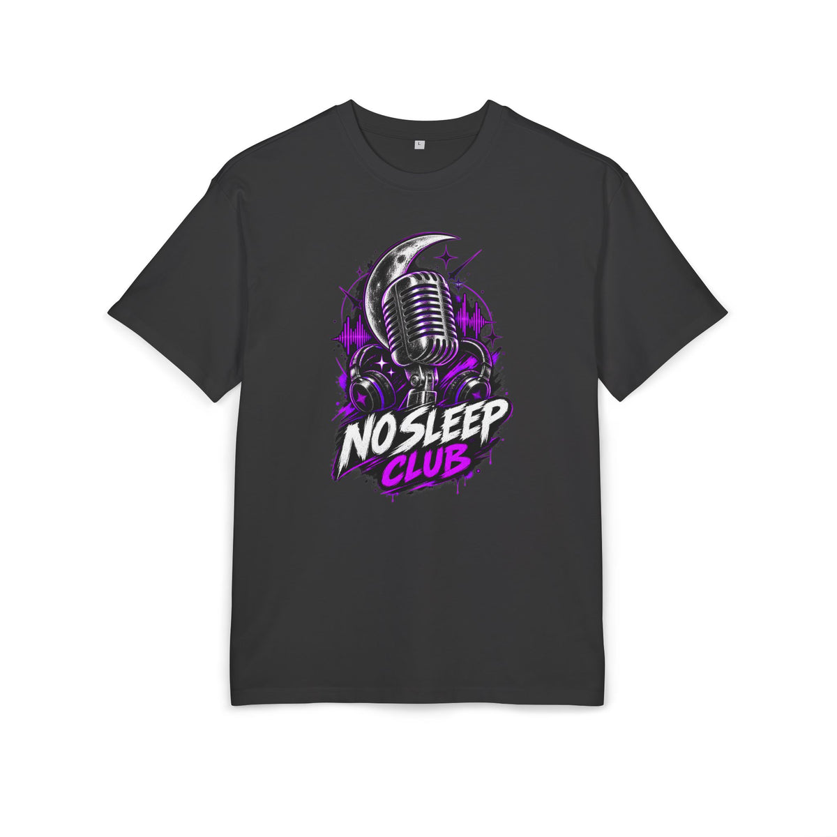 T-shirt oversize Music podcast night owl